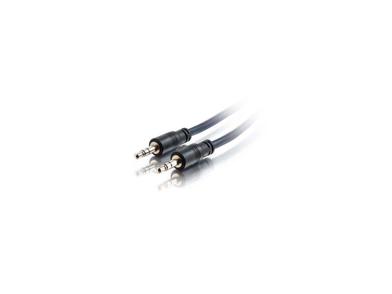 Cables to Go - C2G 40517 3.5mm Stereo Audio Cable with Low Profile Connectors M/M, Plenum CMP-Rated (35 Feet, 10.66 Meters)