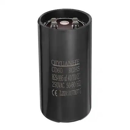 QIYUANHE
CD60
ROHS
829-995 µf 40/70/21
250VAC 50-60 Hz
CE
ZL2024 5 01776677 3