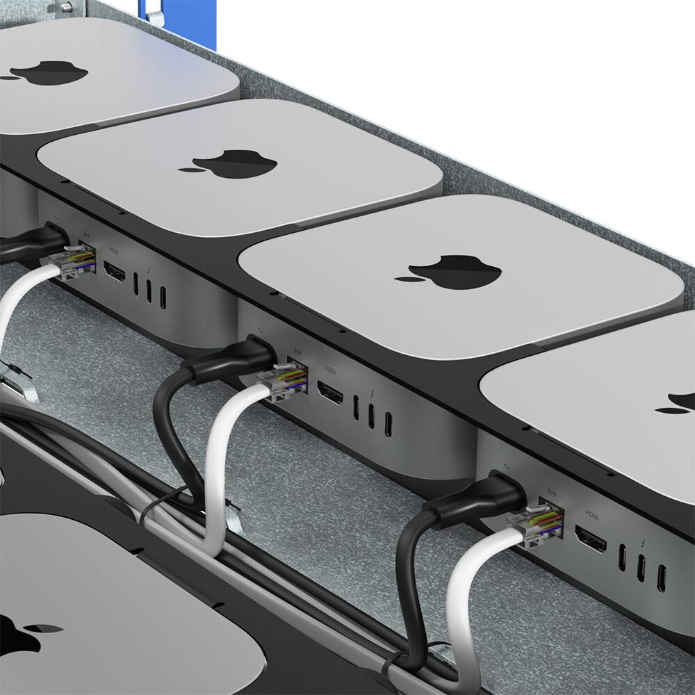 Alt View 8. RackSolutions - RackSolutions 2U HyperShelf for 10 Apple Mac Mini (M4, 2024) - Black.