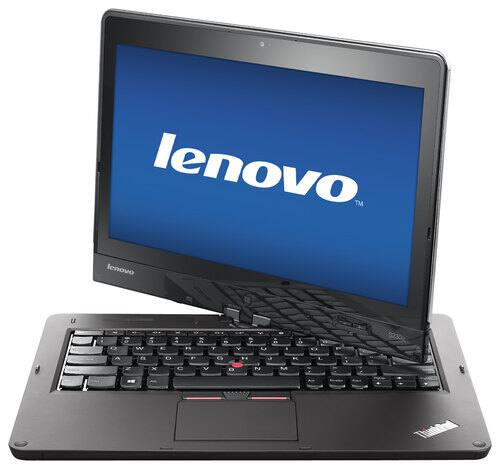 Front Standard. Lenovo - ThinkPad Twist Ultrabook 2-in-1 12.5" Touch-Screen Laptop - 4GB Memory - Black.