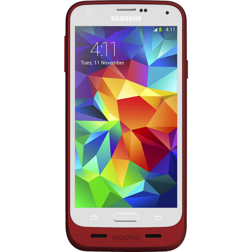 Best Buy: mophie pack External Battery Case for Galaxy S5 Red 2333_JP-SSG5-RED