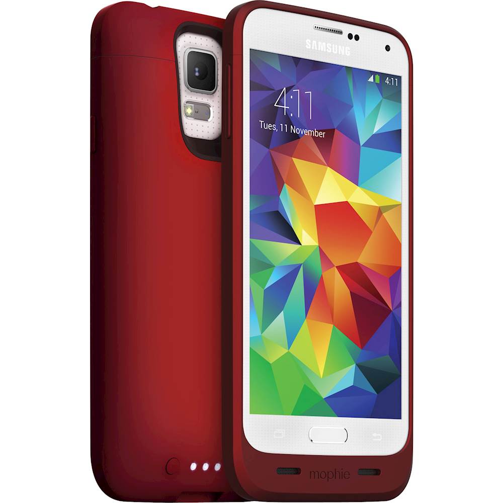 Victor klauw Stressvol Best Buy: mophie juice pack External Battery Case for Samsung Galaxy S5 Red  2333_JP-SSG5-RED