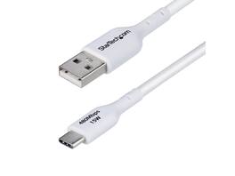 StarTech.com - StarTech 10ft USB-A to USB-C Charging Cable, 3A, USB 2.0, TPE Jacket - White