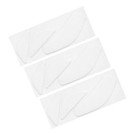 Unique Bargains - Rounded Curved Edges Mouse Feet Pads 0.8mm for 600 Gaming Mouse Feet Replacement 3pcs/3Set - White