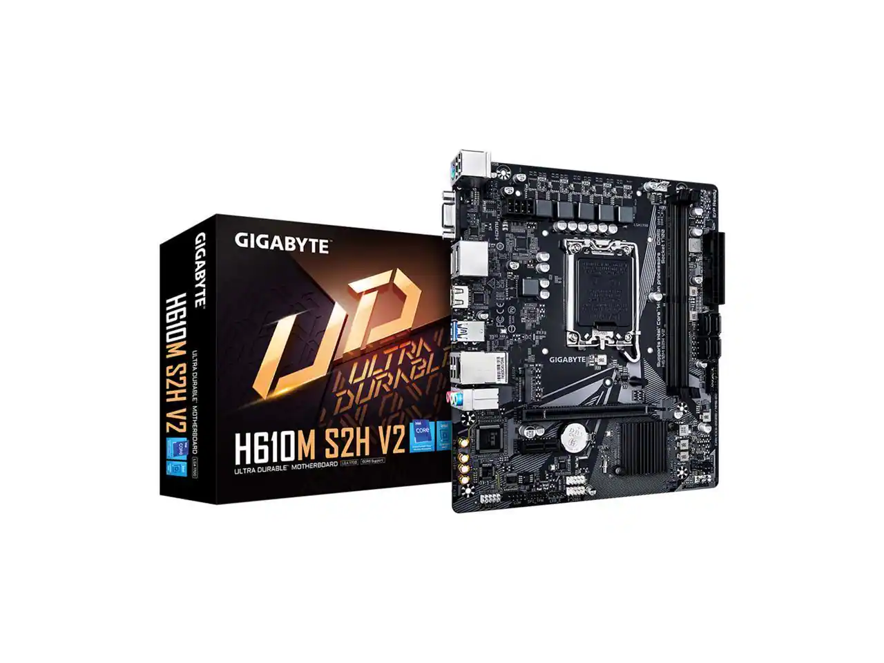 GIGABYTE H610M S2H V2  
ULTRA DURABLE MOTHERBOARD  
ULTRA DURABLE V2  
Core i  
GIGABYTE