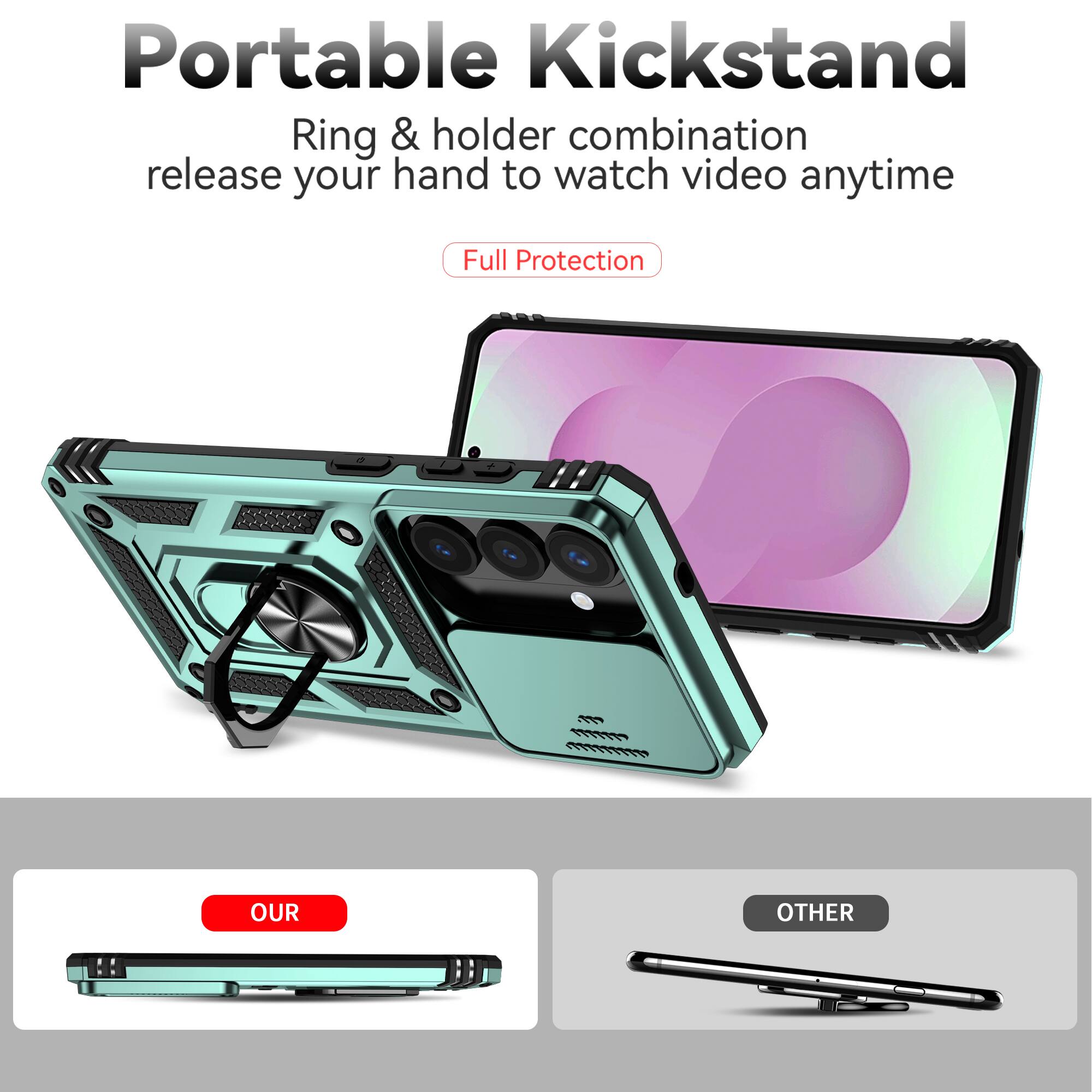 Portable Kickstand  
Ring & holder combination release your hand to watch video anytime  
Full Protection  

OUR  
OTHER