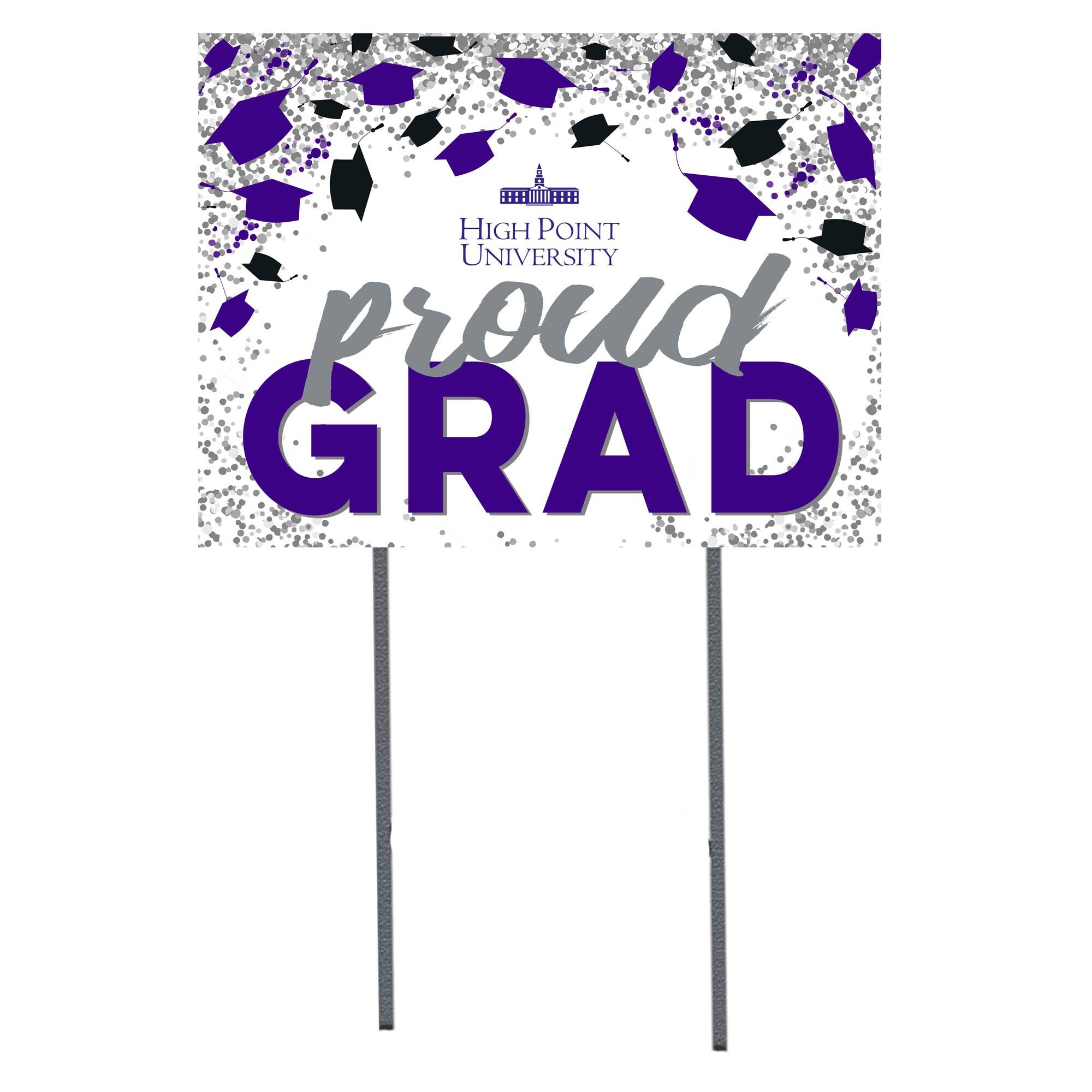 High Point Panthers 18" x 24" Proud Grad Yard Sign