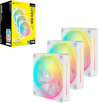 CORSAIR iCUE LINK LX120 RGB 120mm PWM Case Fans Starter Kit (3 CORSAIR iCUE LINK LX120 RGB 120mm PWM Case Fans Starter Kit (3