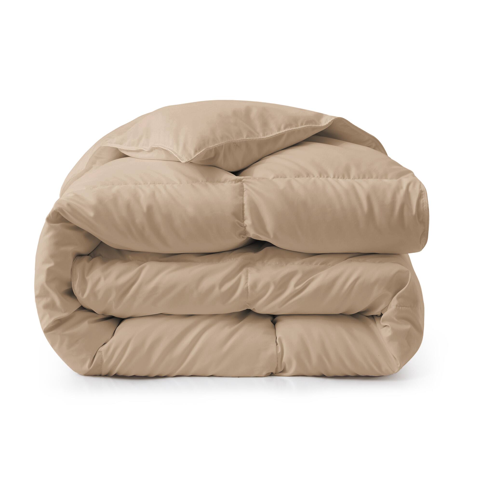 Alt View 1. Peace Nest - Peace Nest Heavyweight Extra Warmth White Goose Feather Down Fiber Duvet Comforter Insert, Tan, King - Tan.