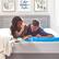 Left. Sealy - Essentials 3 Inch Mattress Topper, Queen - Blue.