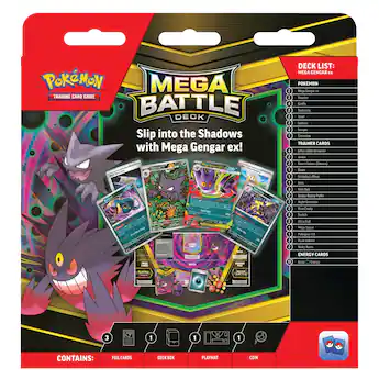 pokemon cards gengar ex box Pokemon: Mega Battle Deck: Mega Diancie & Mega ex Double Infinity Gaming sided playmat and strategy sheet Nintendo Pokmon TCG: Gengar EX