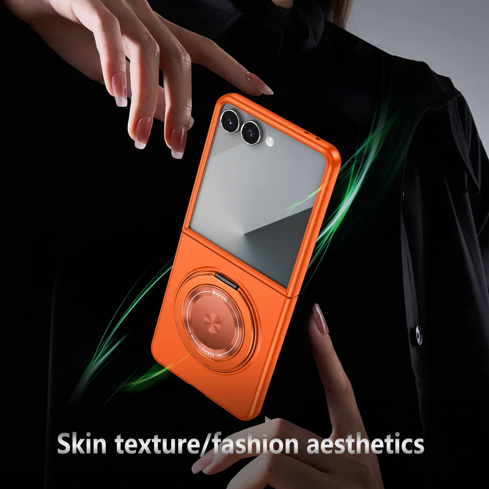 Magnetic 5 VIFIA Charger Case  
Skin texture/fashion aesthetics