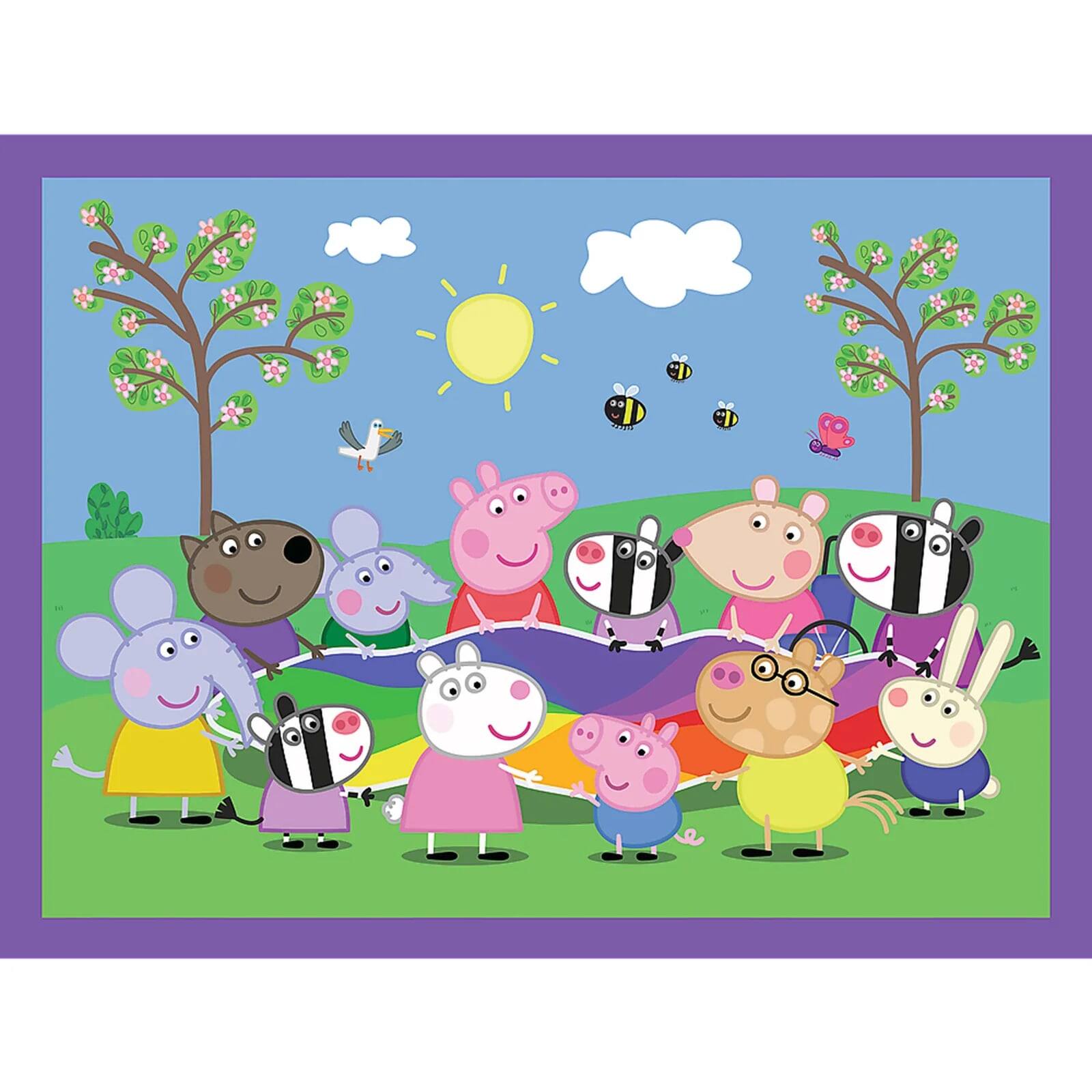 Alt View 1. Trefl - Trefl Kids Peppa Pig Kids Happy Moments with Peppa Pig 2in1 30/48 + 24 Memos Jigsaw Puzzle.