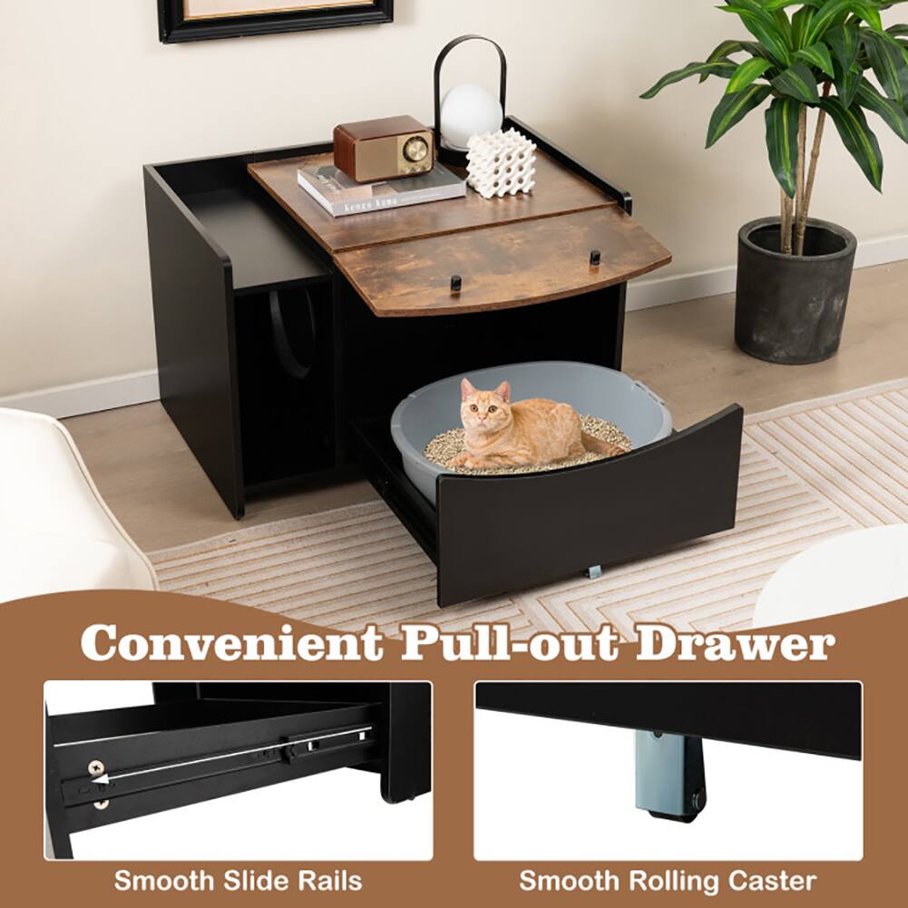 Convenient Pull-out Drawer  
Smooth Slide Rails  
Smooth Rolling Caster