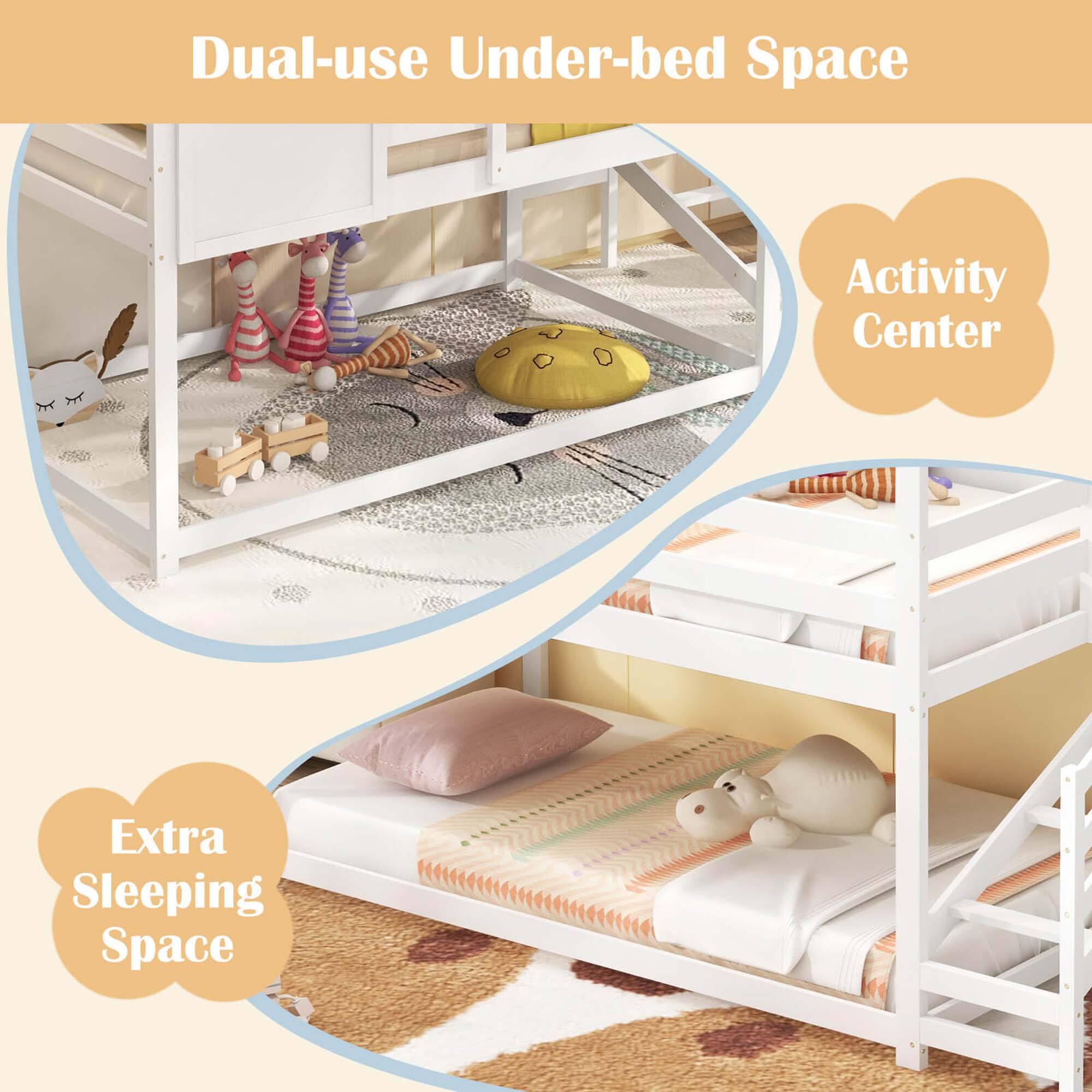 Dual-use Under-bed Space Activity Center Extra Sleeping Space