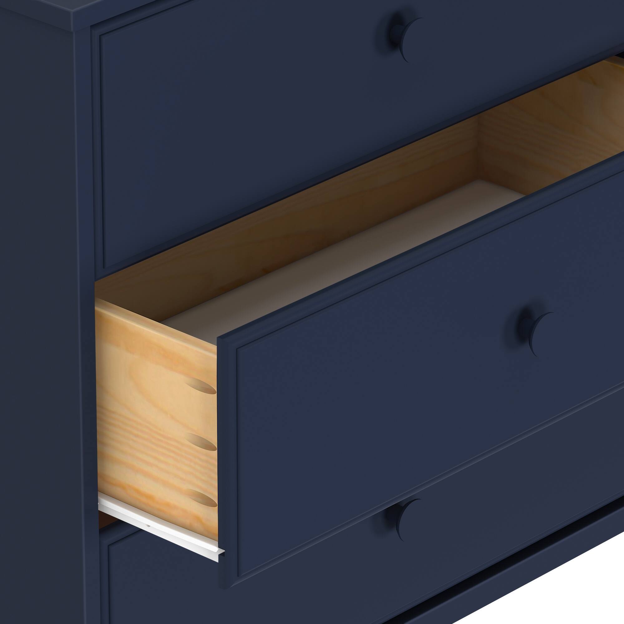 Alt View 4. Plank+Beam - Plank+Beam Classic 6-Drawer Dresser, Blue - Blue.