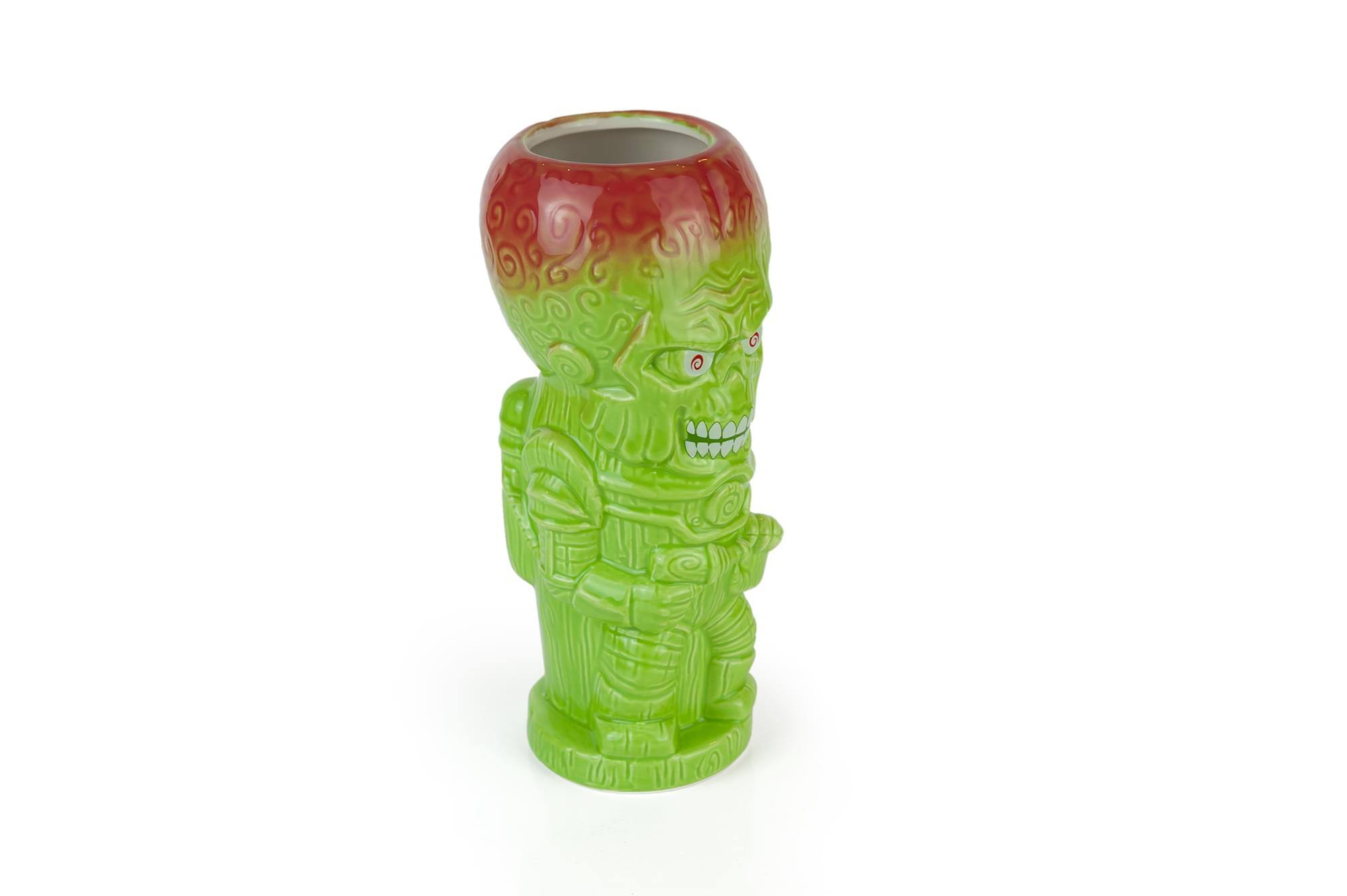 Alt View 1. ThinkGeek - Geeki Tikis Mars Attacks! Martian Trooper Ceramic Mug | Holds 18 Ounces - Green.