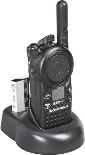 Motorola Solutions - Motorola Business CLS1110 5-Mile 1-Channel UHF Two-Way Radio - Black