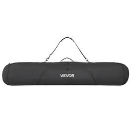 VEVOR - Snowboard Bag, Fits Skis and Snowboards up to 65 in/165 cm, Padded Design for Air Travel, Durable 600D Waterproof - Black