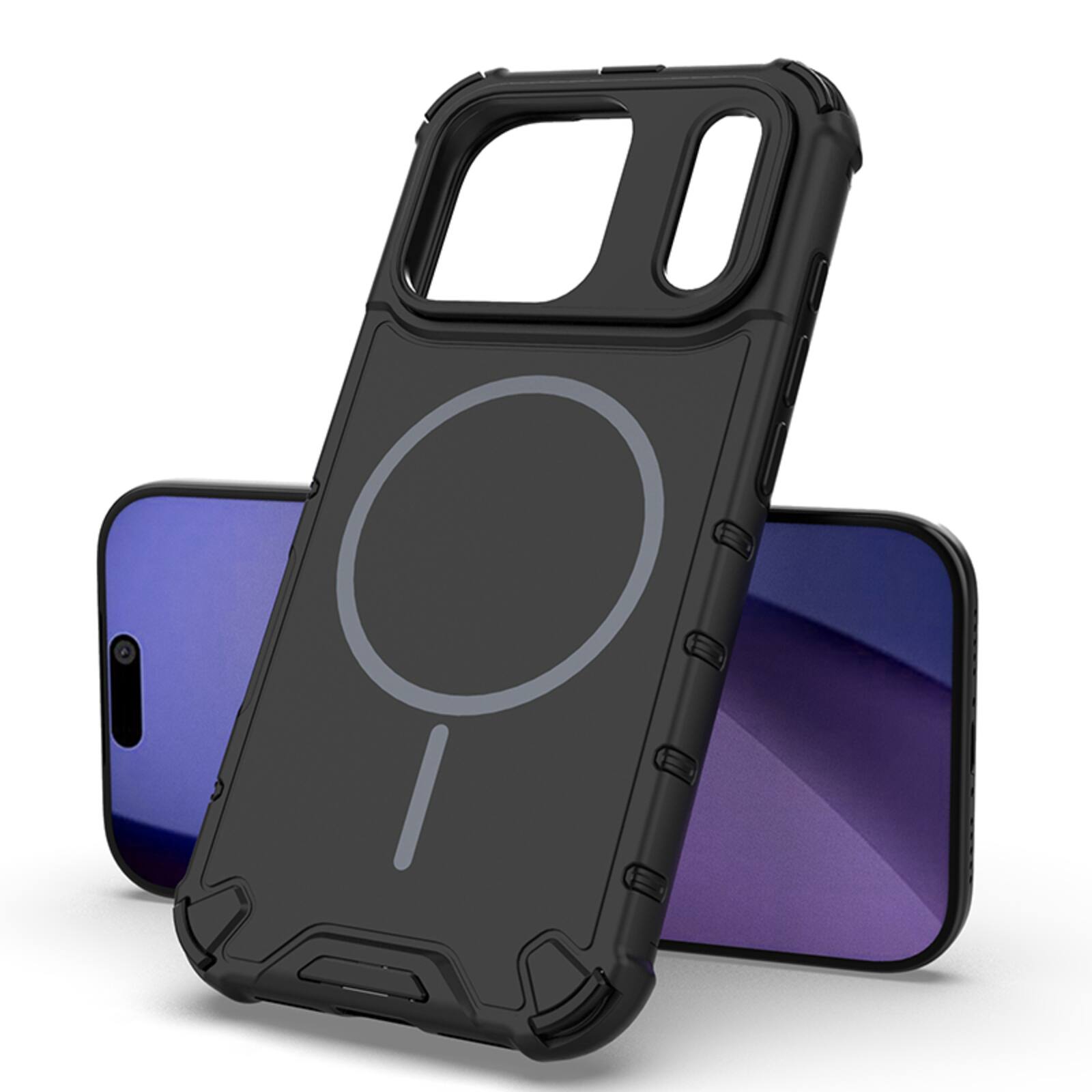 Alt View 8. UUCOVER - Magnetic Case for Apple iPhone 18 Pro Max, Compatible with MagSafe, Shockproof Drop-proof Slim Heat Dissipation Cover - Plum.