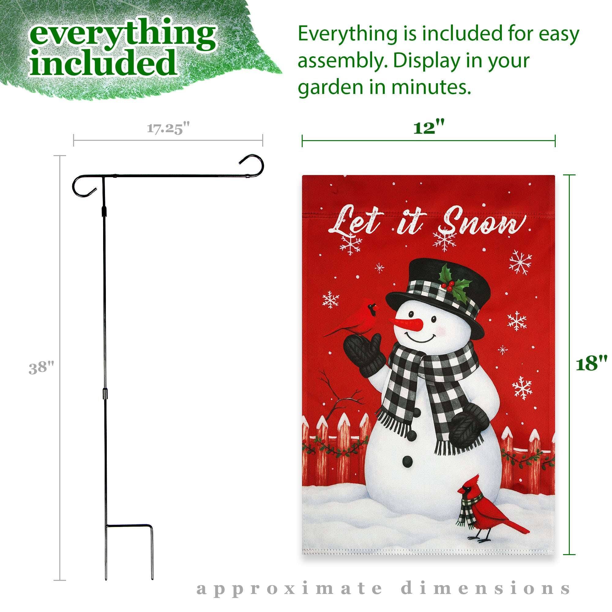 everything included

Everything is included for easy assembly. Display in your garden in minutes.

17.25"
12"
38"
18"

approximate dimensions