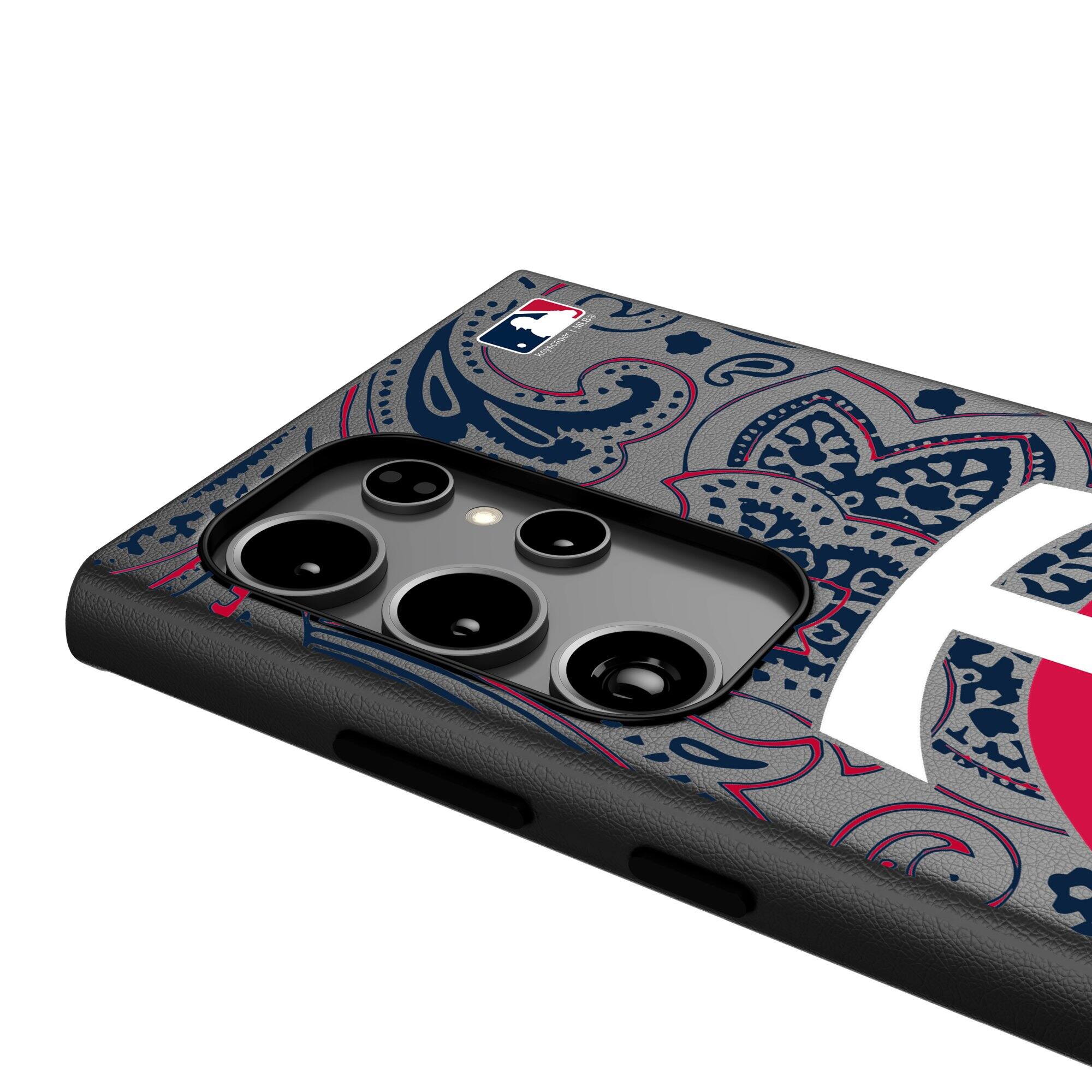 Alt View 3. Keyscaper - Paisley Galaxy Magnetic Bump Case - S24 - Black.