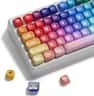 Womier - PBT Keycaps, MOA Profile for 61/68/84/87/98/100 Cherry Gateron MX Mechanical Keyboards - Colorful
