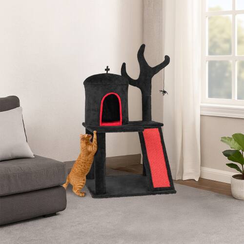 Alt View 7. Winado - Gothic Cat Scratching Post Multi Style Activity Ghost for Indoor Halloween House.