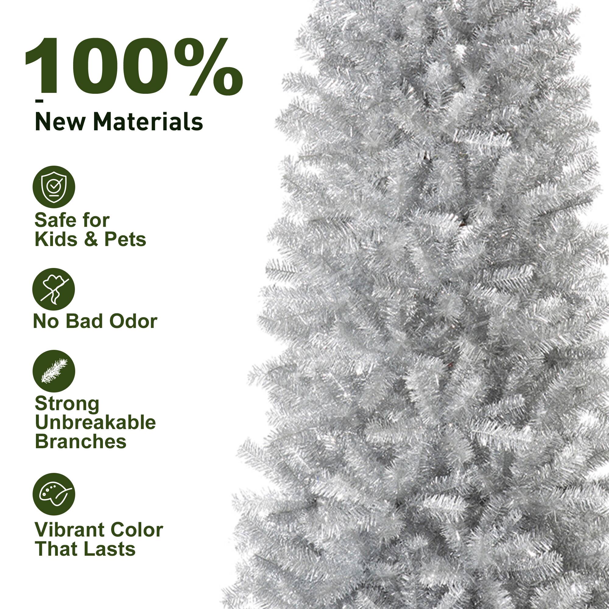 100% - New Materials
Safe for Kids & Pets
No Bad Odor
Strong Unbreakable Branches
Vibrant Color That Lasts