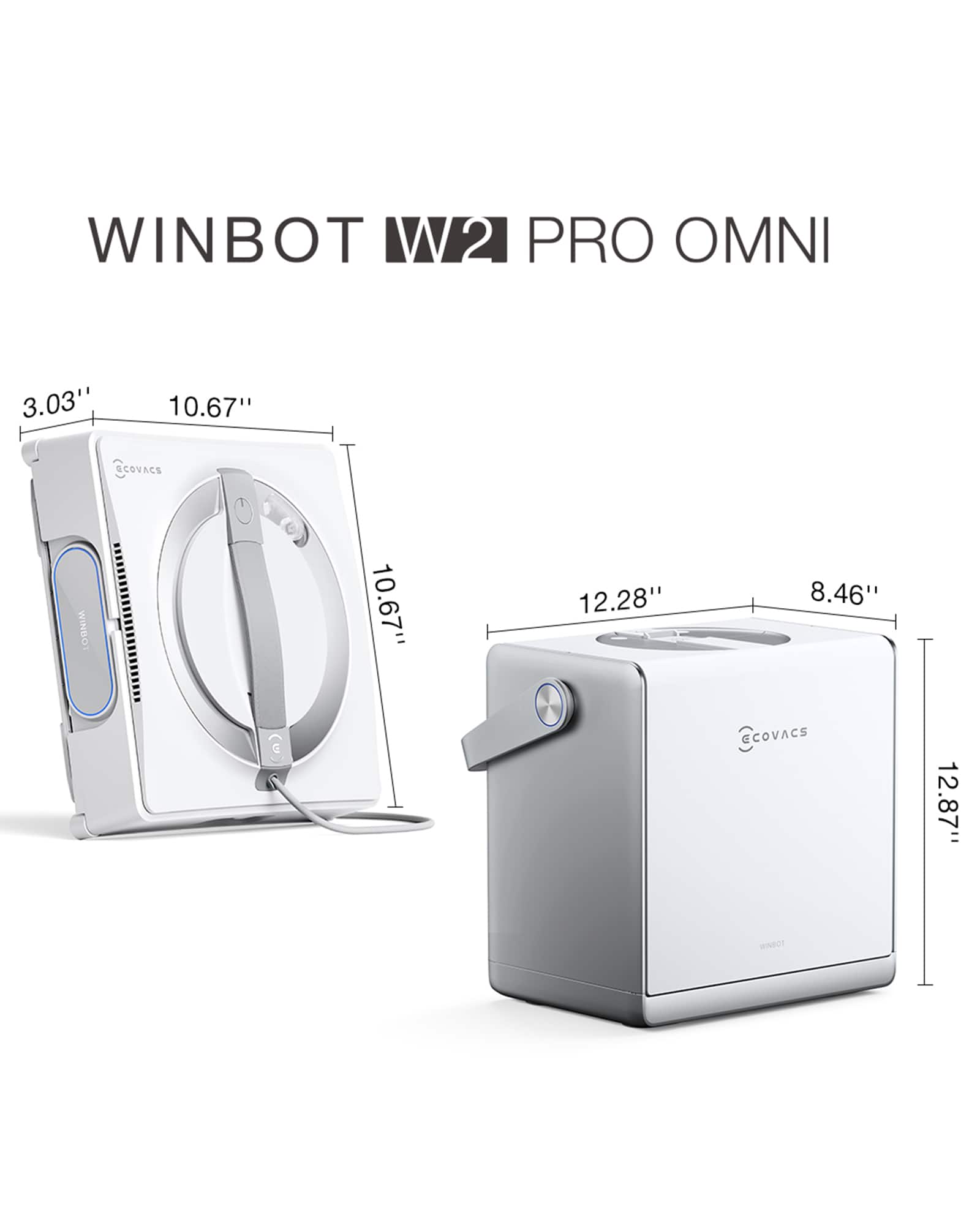 ECOVACS Robotics WINBOT W2 PRO Omni Portable Window Intelligent