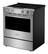 Left. Maytag - 5.3 Cu. Ft Slide-In Electric Range with Grill Mode and No Preheat Air Fry - Fingerprint Resistant Stainless Steel.