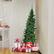 Alt View 12. Costway - 5ft Pre-lit PVC Artificial Half Christmas Tree 250 LED Lights - Green.