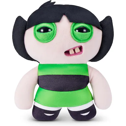 Front. Fuggler - Zuru Fuggler Powerpuff Girls Buttercup Funny Ugly Monster Plush Toy 9 Inch - Green.