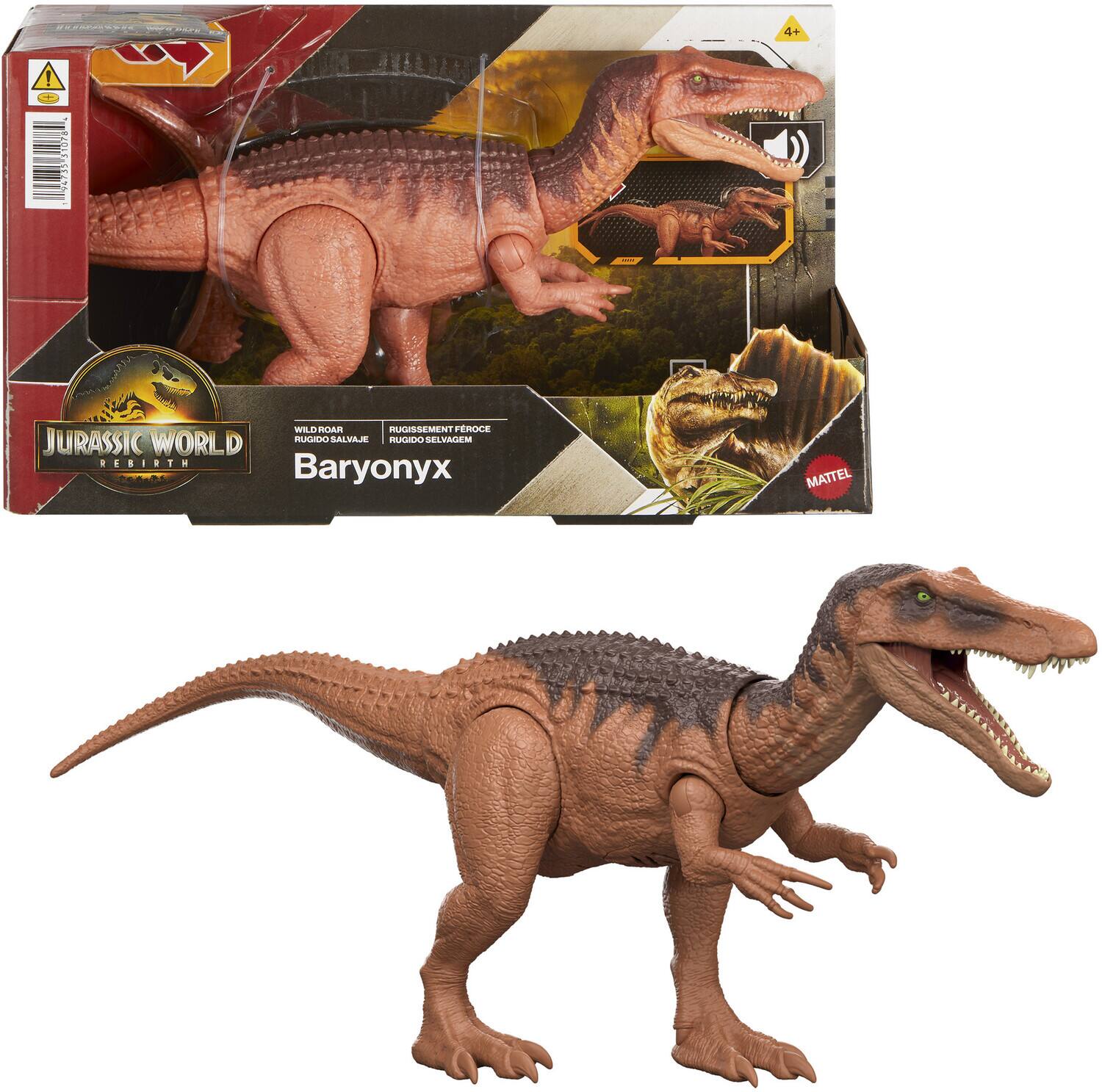 Mattel - Jurassic World: Rebirth Wild Roar Baryonyx - Collectibles