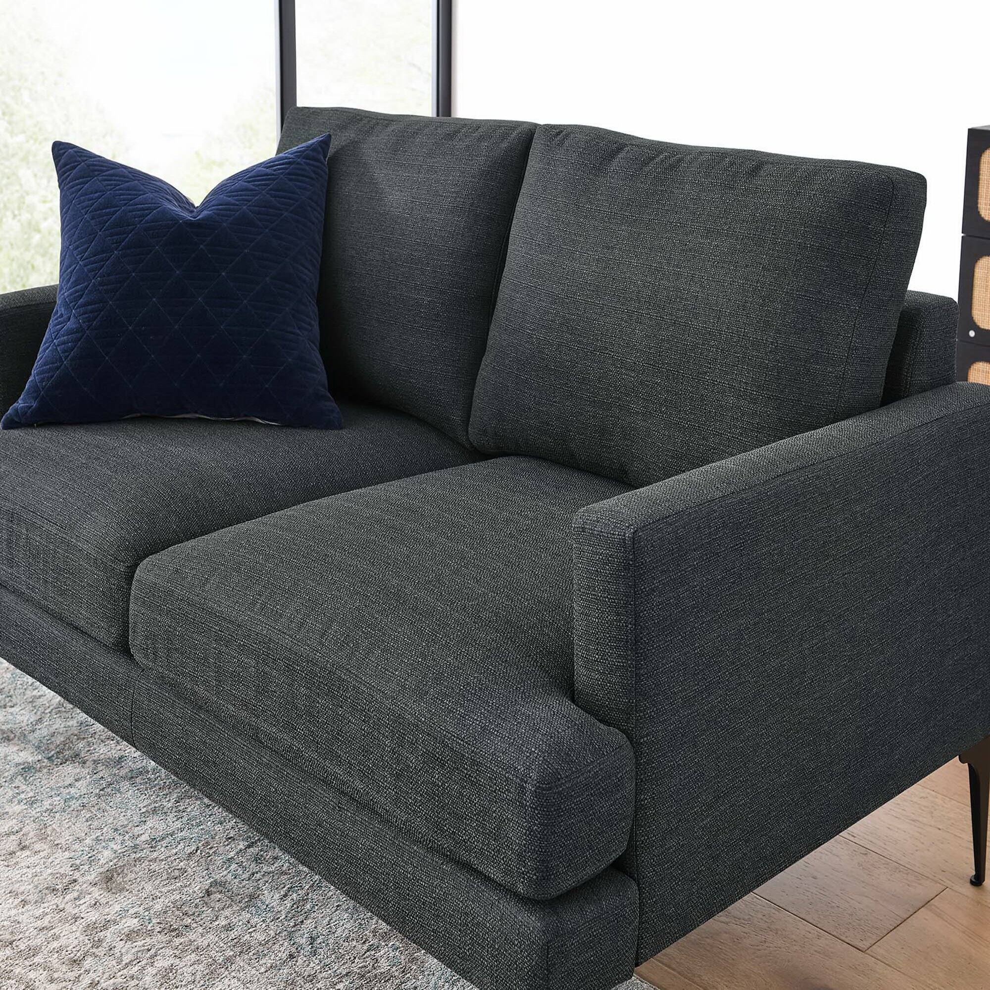 Back. Modway - Evermore Upholstered Fabric Loveseat by Modway - Gray.