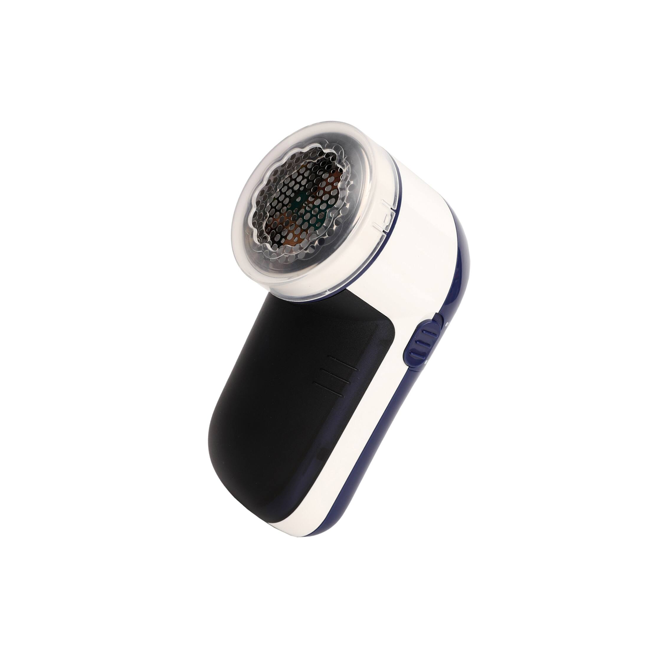 Left. Pursonic - Fabric Shaver & Lint Remover with Cleaning Brush - Black.