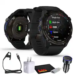 Garmin - Descent Mk3i, Dive Computer and Multisport GPS Smartwatch, Black- Bundle - Black - (2025)