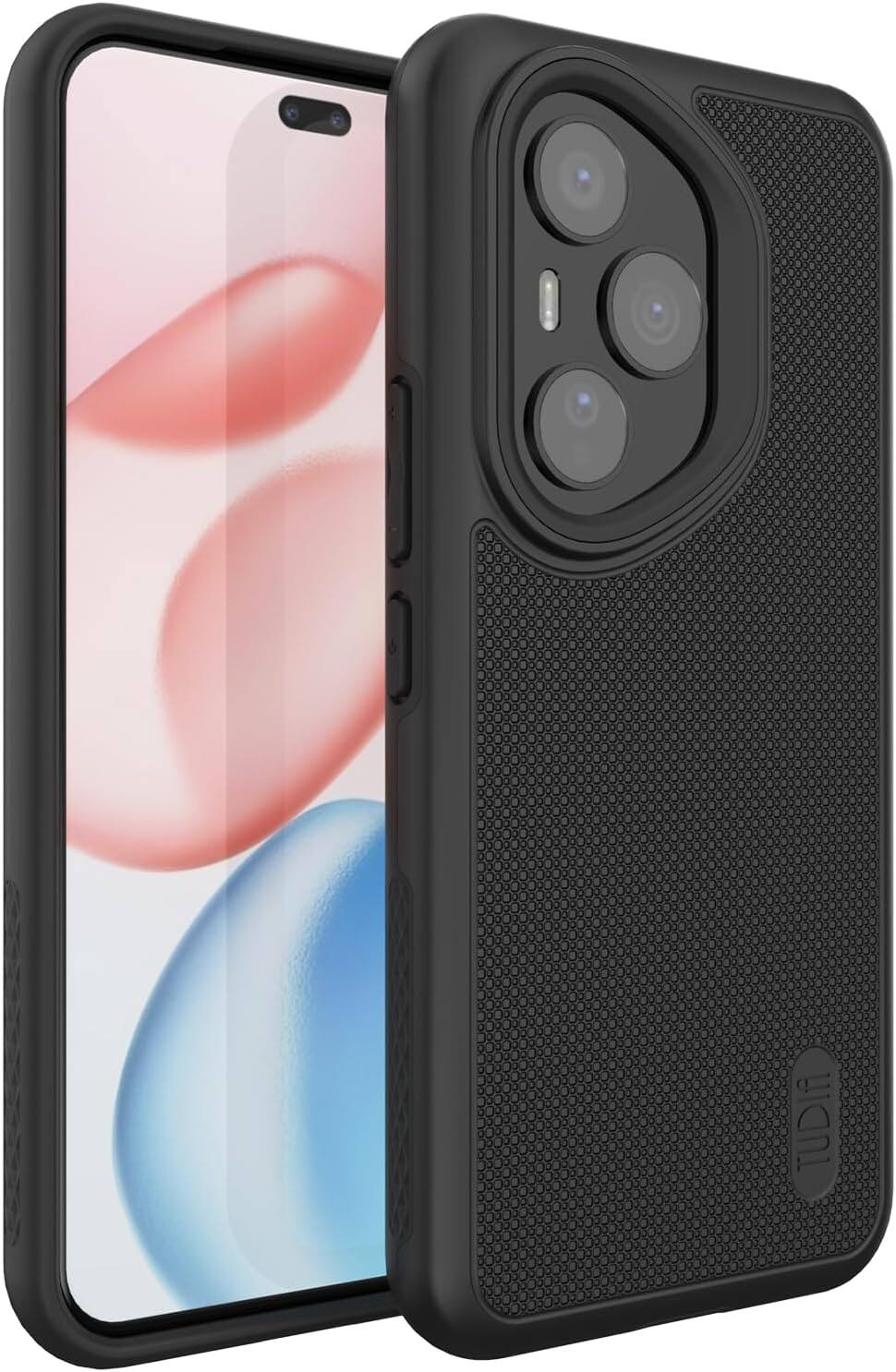 Front. TUDIA - TUDIA DualShield Grip Series Dual Layer Phone Case for Honor 400 Pro 5G (2025) – Black - Black.