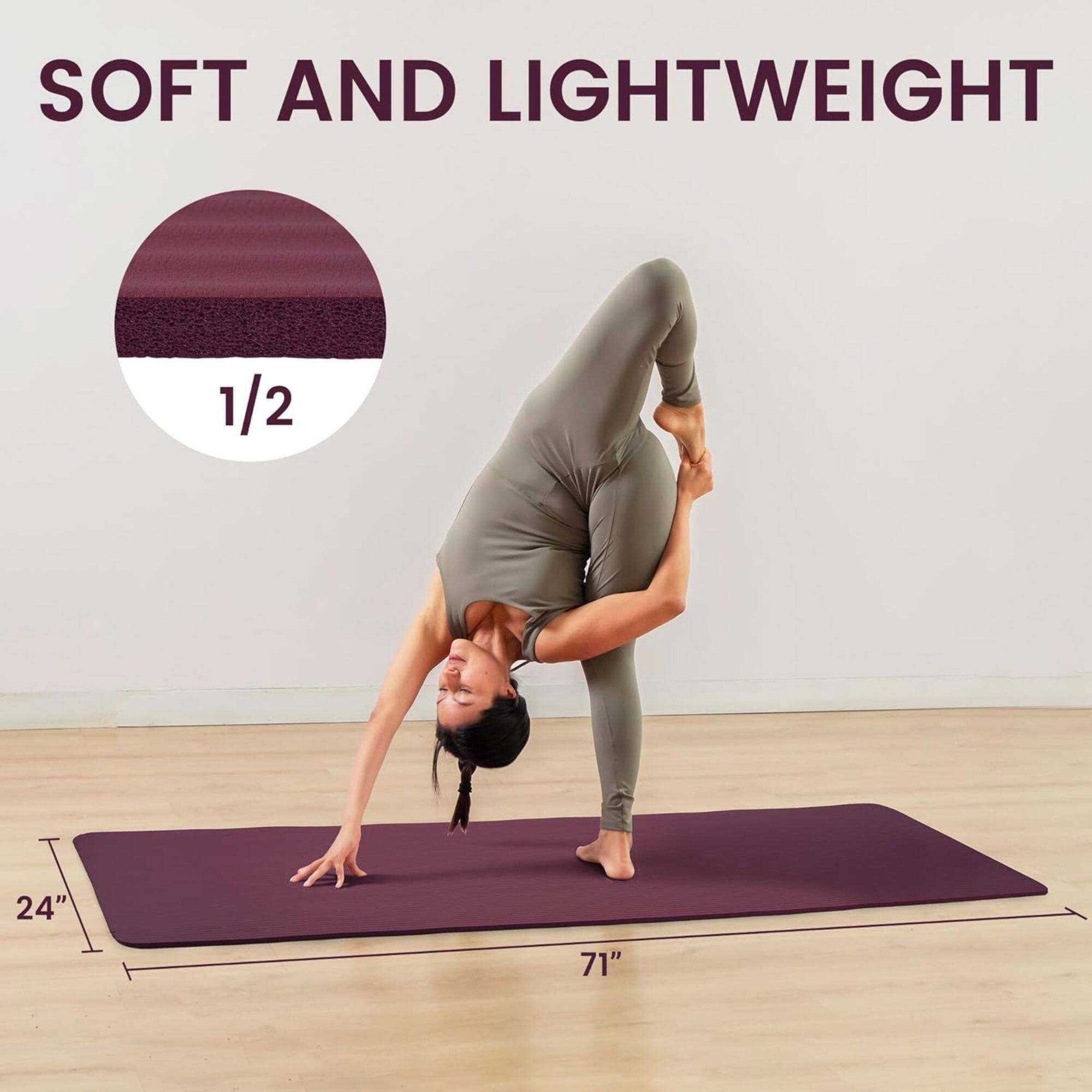 SOFT AND LIGHTWEIGHT  
1/2  
24" x 71"