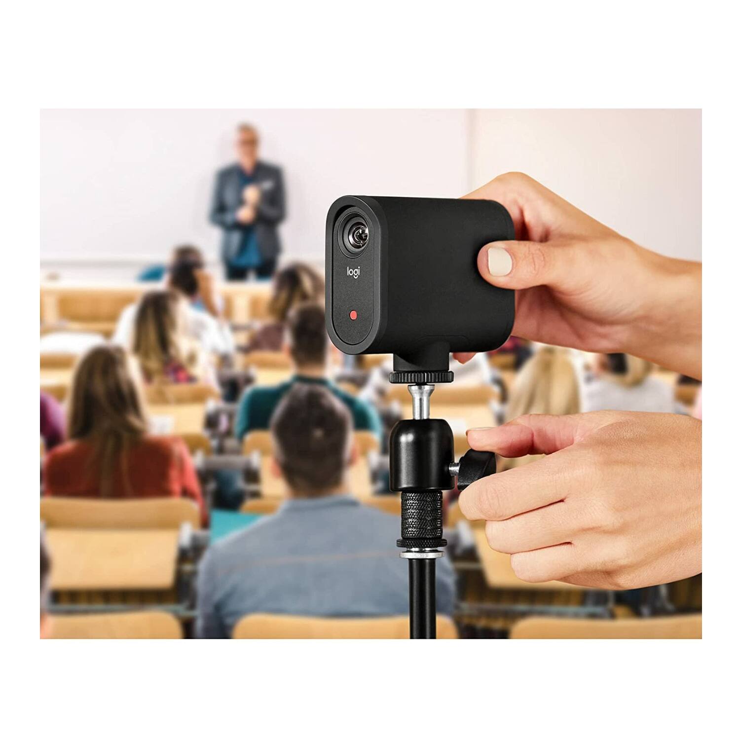 Back. Logitech - Logitech G Litra Beam LX Dual-Sided Streaming Light with Live Streaming Camera.