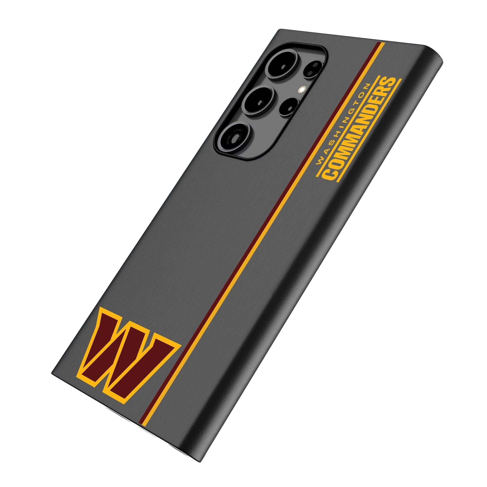 Alt View 1. Keyscaper - Washington Commanders Galaxy Magnetic Bump Case - S24 Ultra - Black.