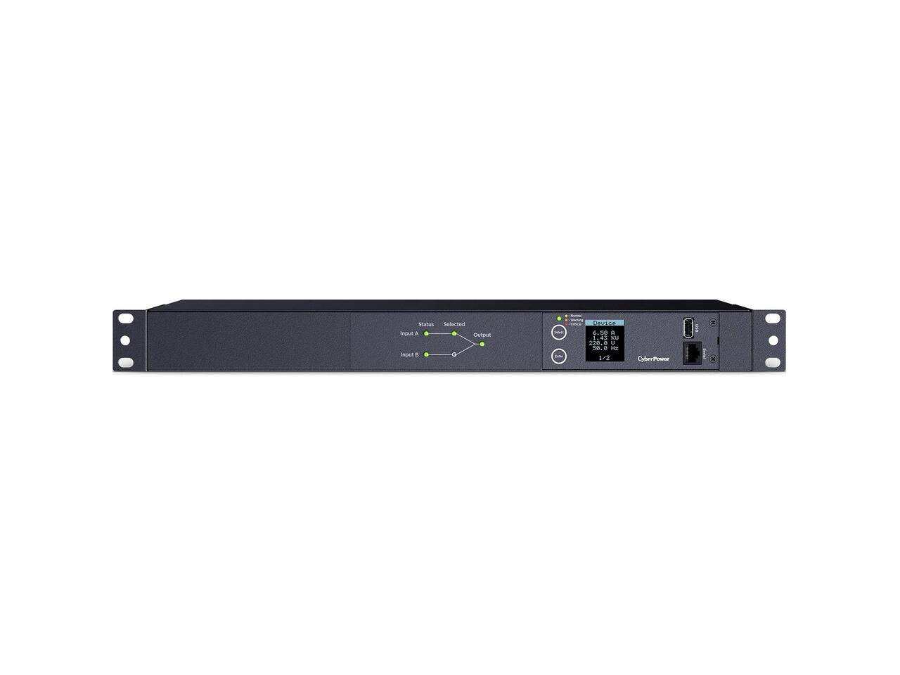 Status Selected  
Input A  
Input B  
Output  

INGRA THE  
DOW CO 6 58 H 43 KM 220.0 UP 100.0 HT 1/2  

CyberPower  
USA  
34 x