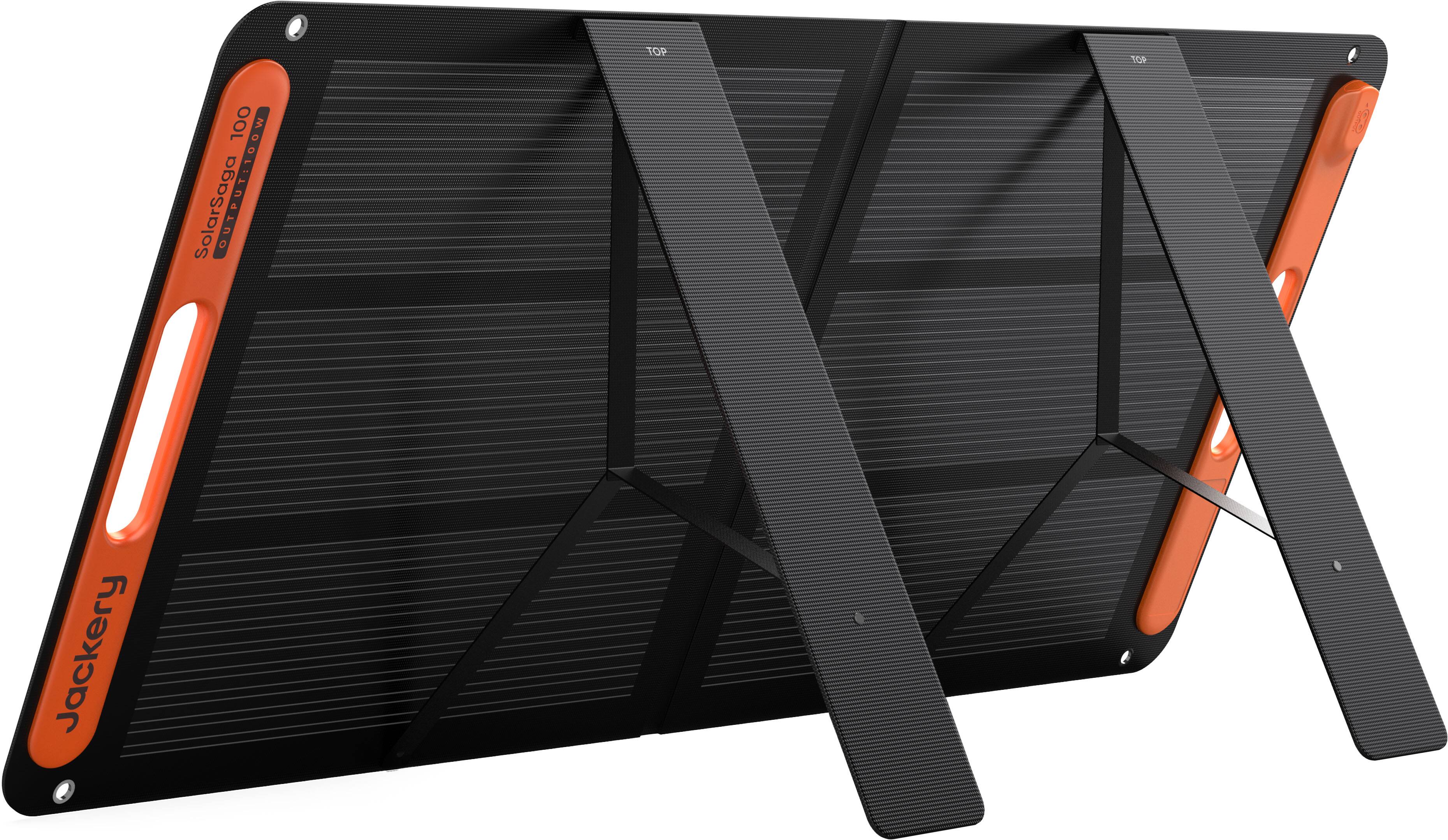 新品、未使用Jackery SolarSaga 100 100W Jackery SolarSaga Portable Panel 100W Black JS-100C - Best Buy