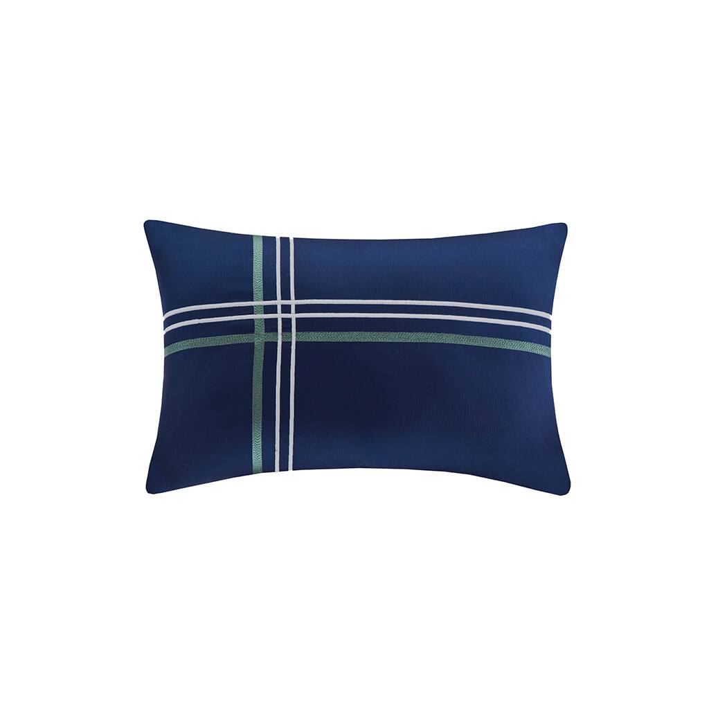 Alt View 3. Gracie Mills - Gracie Mills Vilma Versatile Charm Reversible Quilt Set with Coordinating Throw Pillow - Blue.