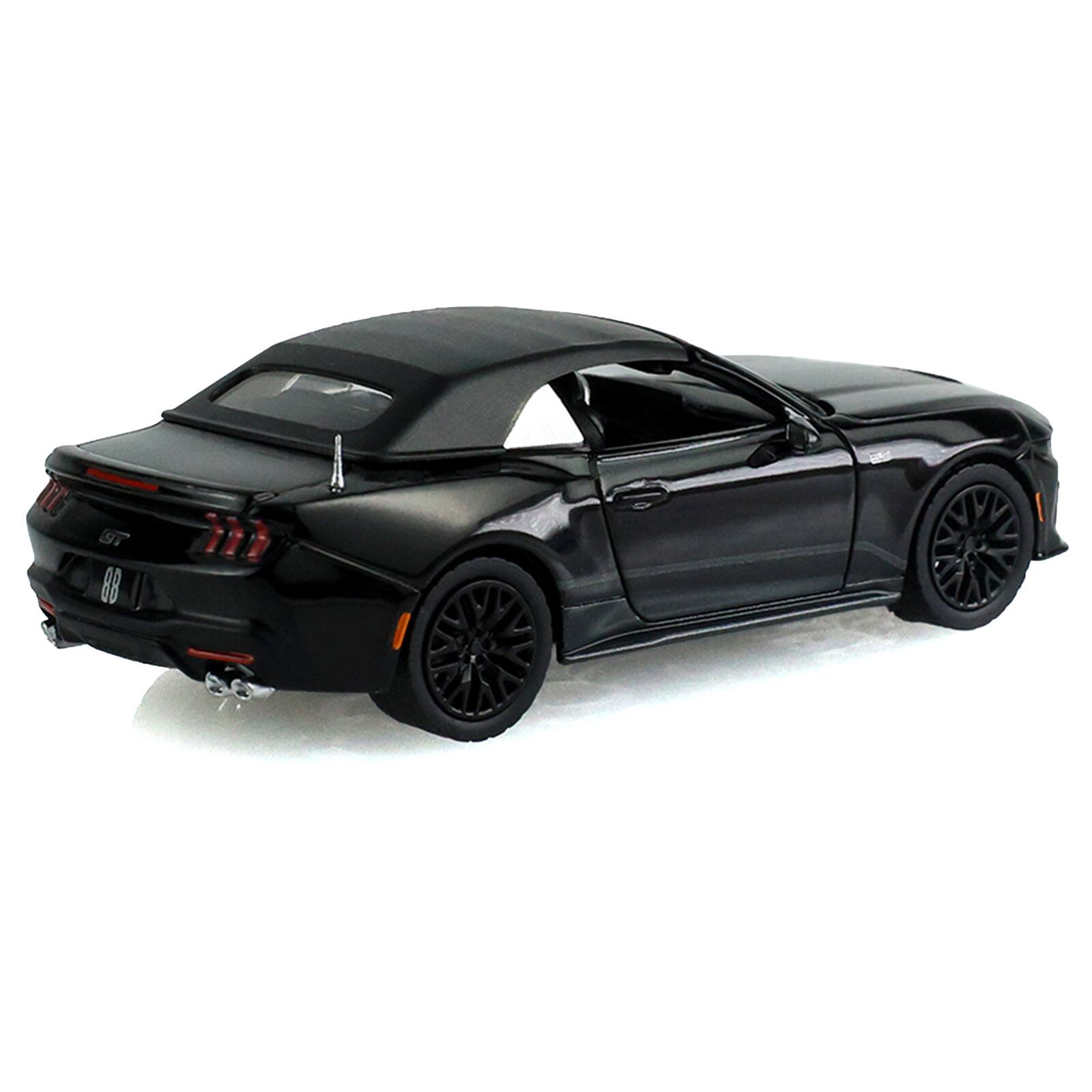 Alt View 2. Greenlight - 2024 Ford Mustang GT Convertible Black "Black Bandit" Series 31 1/64 Diecast Model Car by Greenlight.