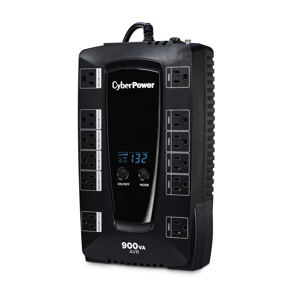 CyberPower - AVRG900LCD Intelligent LCD UPS Systems - Black