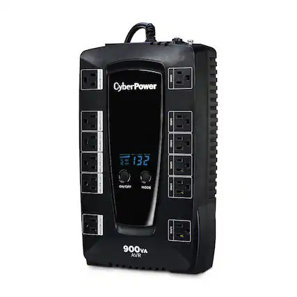 CyberPower SURGE BATTERY
SURGE+BATTERY
SURGE SURGE SURGE SURGE
ON/OFF MODE
900VA AVR