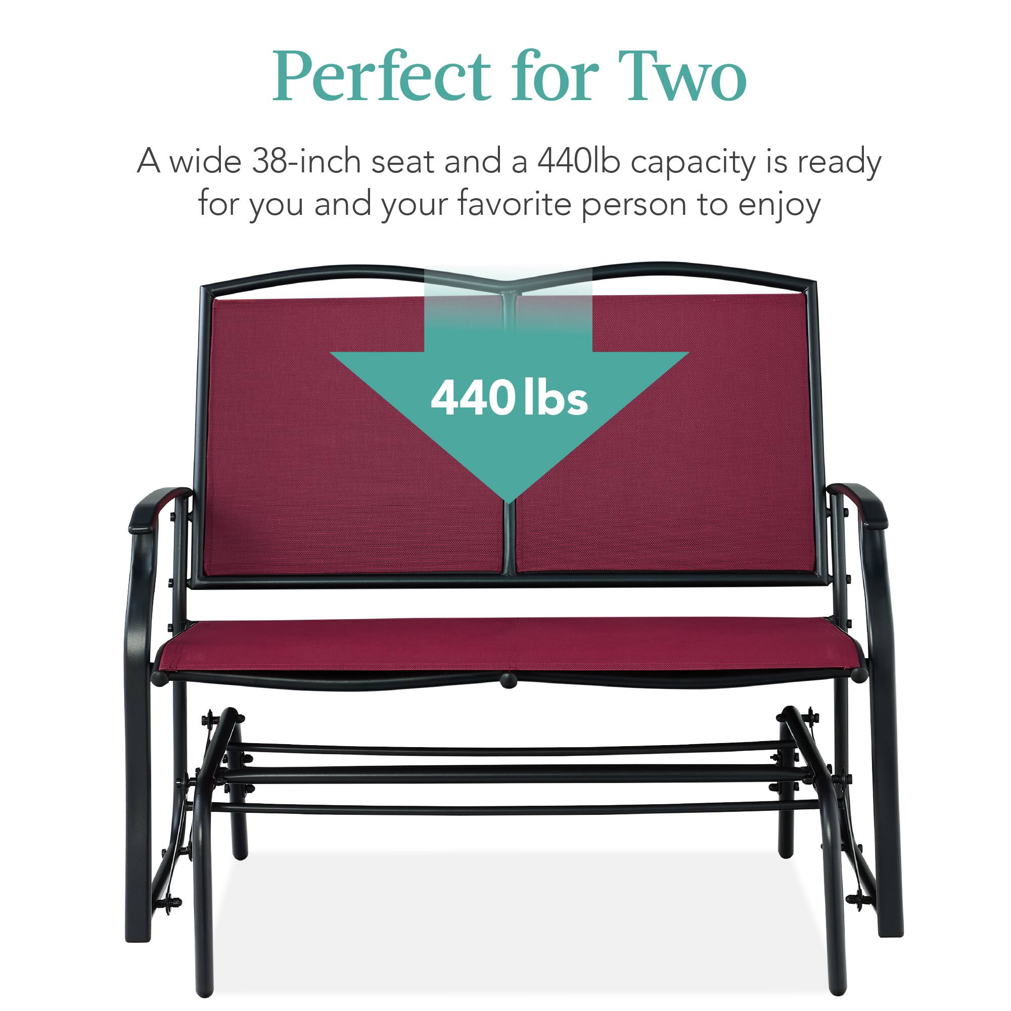 Perfect for Two

A wide 38-inch seat and a 440lb capacity is ready for you and your favorite person to enjoy

440 lbs