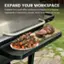 Expand Your Workspace: Foldable front shelf offers additional workspace for prepping ingredients or organizing utensils, tucks away when not in use.