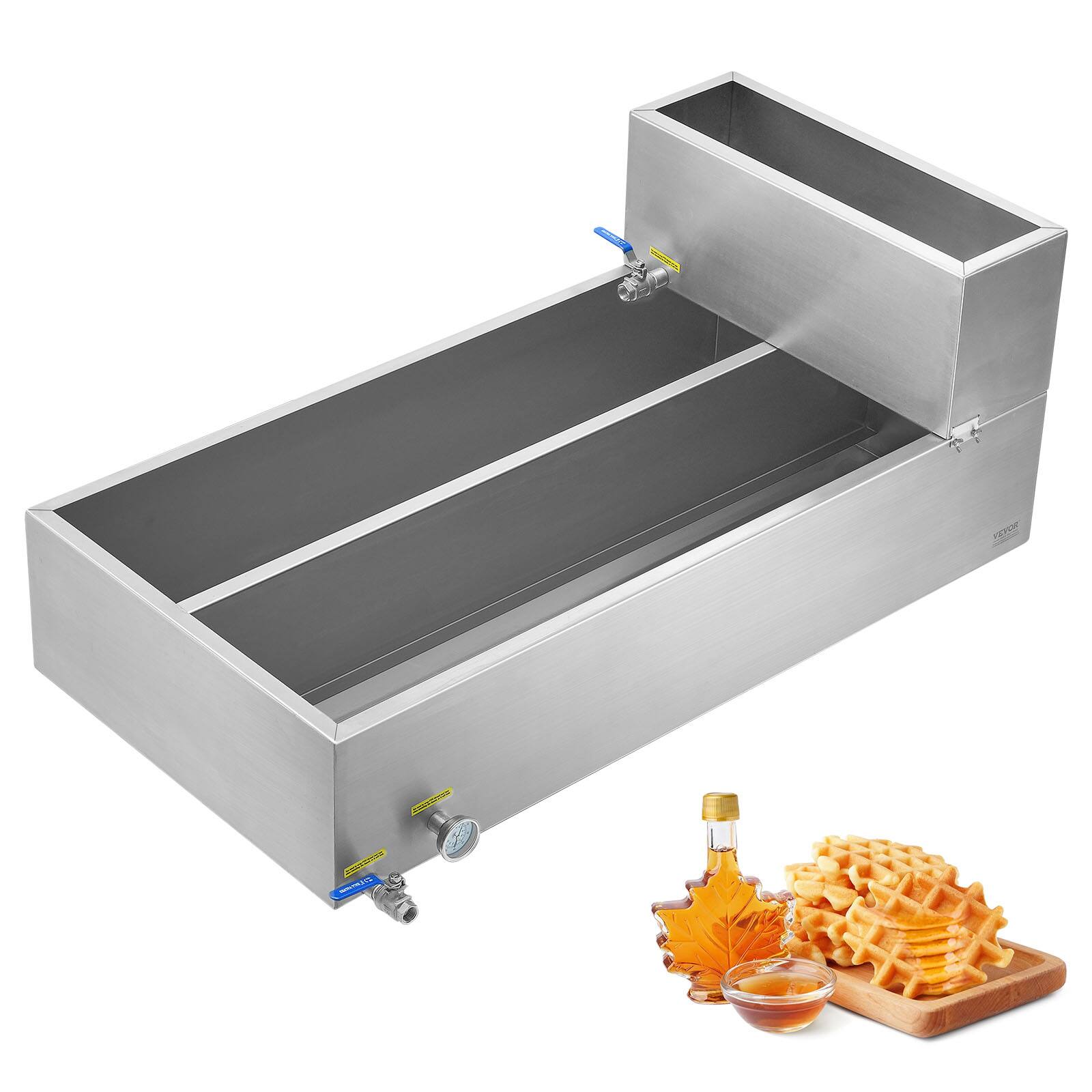 VEVOR - Maple Syrup Evaporator Pan, 47 Gallon, 683 Cups of 8.8oz Maple Syrup, Flat Evaporator Pan with Thermometer - Silver price history on PriceWatchPro